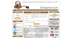 Desktop Screenshot of clickaparcel.com